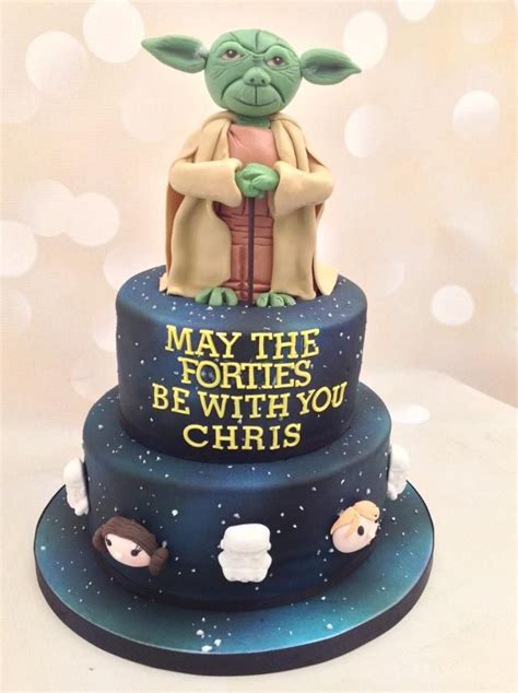 Order luxury 40th birthday cakes with personalised messaging for delivery in the uk. Star Wars 40th Birthday cake | Birthday cakes for men ...