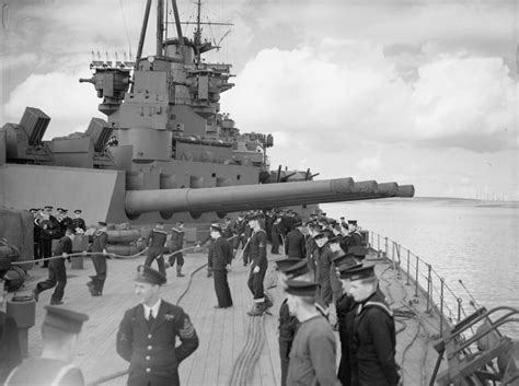 Y Turret And The Aft Superstructure Of Battleship Hms Prince Of Wales