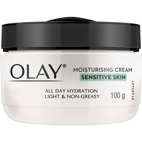 Olay Moisturising Cream Sensitive Skin 100g Woolworths