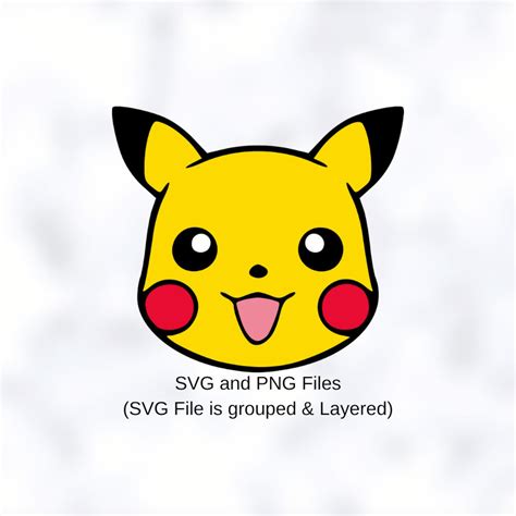 Pokemon Pikachu Svg Cricut