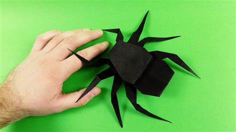 How To Make A Paper Spider Easy Tutorial Youtube