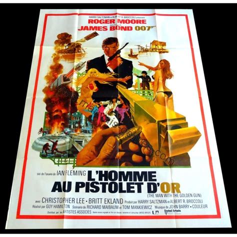 French Movie Poster THE MAN WITH GOLDEN GUN free image download