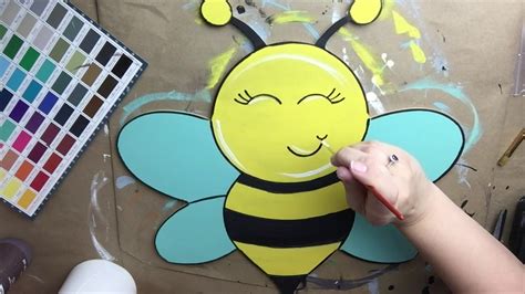 Wooden Bumble Bee Unfinished Cutout Diy Tutorial Youtube