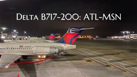 Delta Airlines Boeing 717 200 Main Cabin Trip Report Atlanta Madison