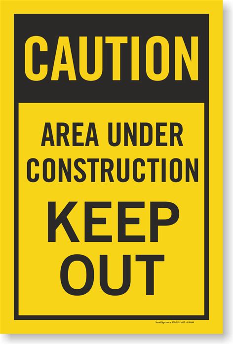 Area Under Construction Keep Out A Frame Sidewalk Sign Insert Sku K 0444
