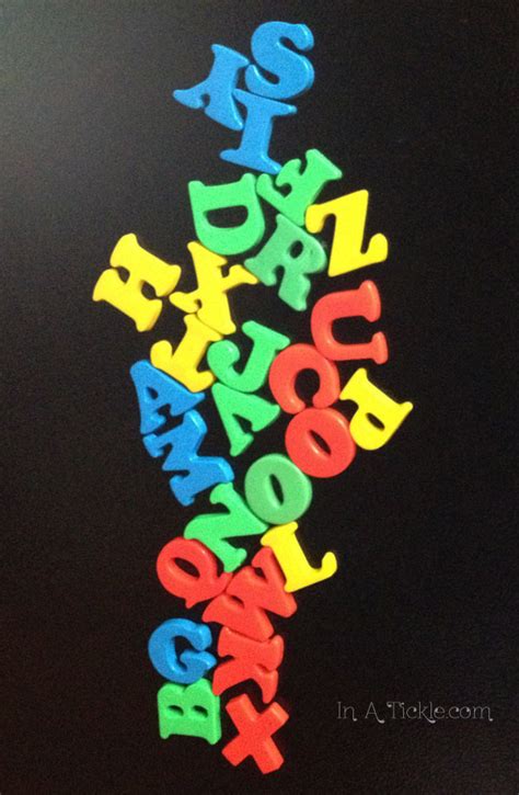 Here's the full list of words! Magnetic Alphabet Word Scramble Writing Prompt - In A Tickle
