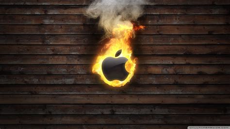 Download Apple Logo On Fire Wallpaper 1920x1080 | Wallpoper #450524