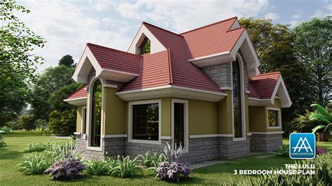 The Arched 4 Bedroom Bungalow House Plan David Chola Architect