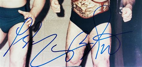 wwf larry zbyszko and bruno sammartino wrestler signed 8 x 10 wrestling autograph ebay