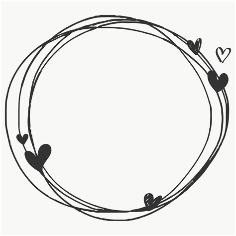 Doodle Heart Frame Transparent Png Free Image By Sasi