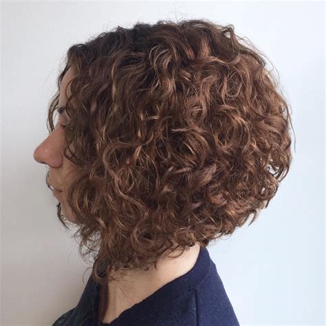 Short Curly Stacked Bob With Bangs 25mmcreamecocoil41recycledspiraguide