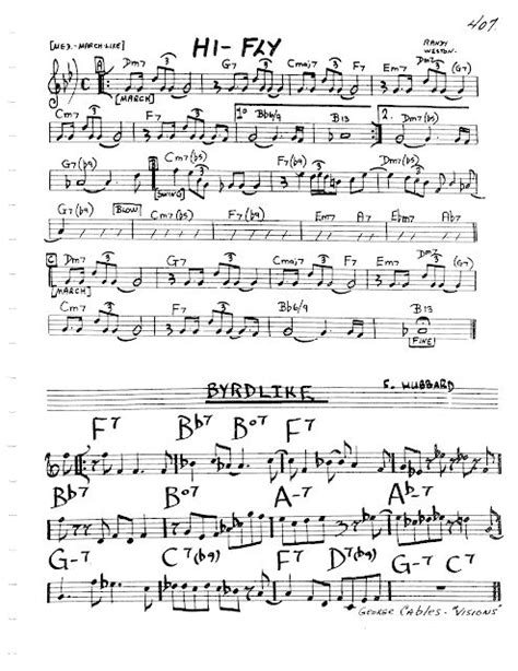 Jazz Real Book Ii Page 407 High Fly Randy Weston Jazz Standard