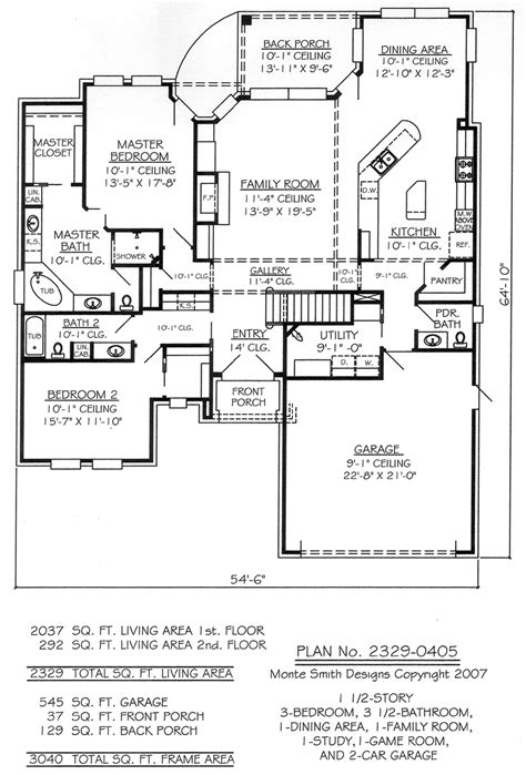 Master's bedroom occupies the whole width of the house at 7 meters, with provision of front terrace. 3 Bedroom 2 Bathroom 1 Story House Plans 3 Bedroom 2 ...