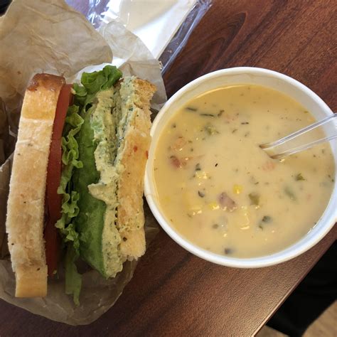 Add onions, celery, carrots, garlic, and thyme; Love Panera's "You Pick Two" Option. Corn chowder and half ...