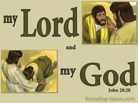 John 2028 Thomas Said My Lord And My God Green