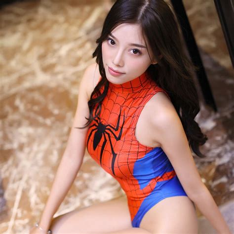 The Avengers Superhero Movie Spider Man Cosplay Costumes Sexy Sleevless