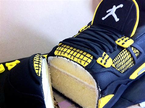 Add a layer of fruit: Air Jordan IV "Thunder" Sneaker Cake - SneakerNews.com