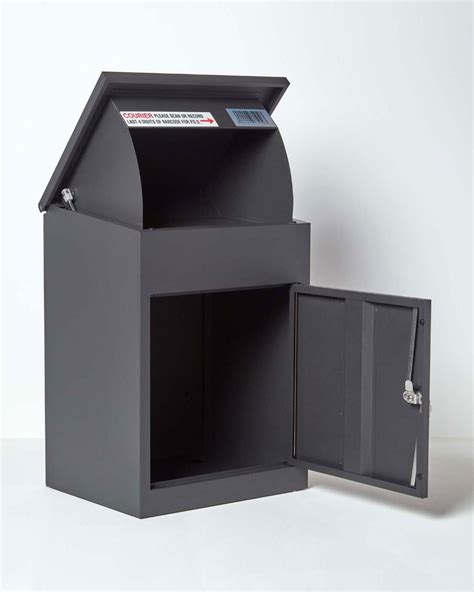Medium Front Access Dark Grey Smart Parcel Box