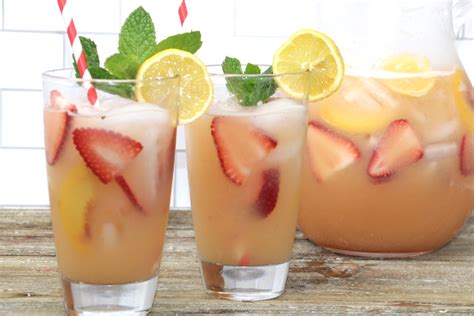 Strawberry Peach Lemonade Gather Lemons