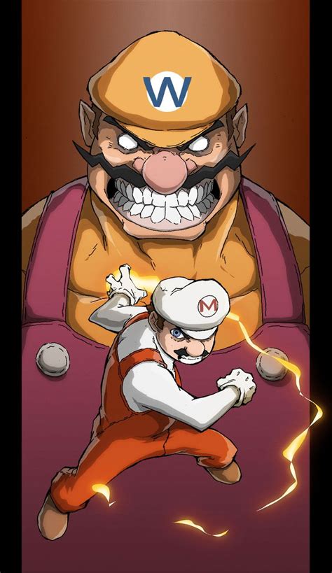 Mario Vs Wario Colored By Anny D On Deviantart Character Design