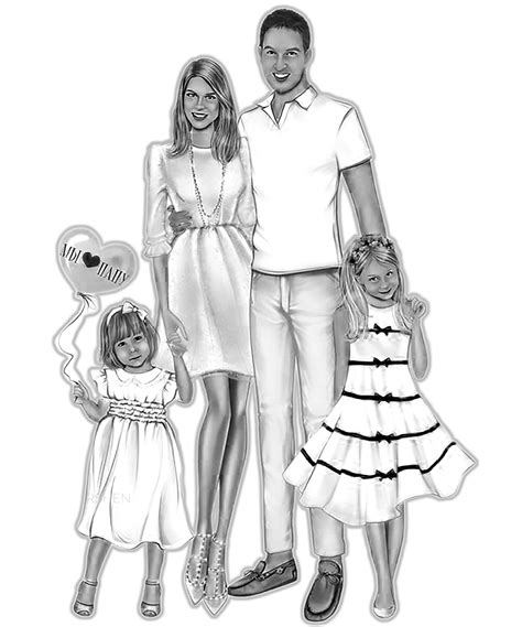 Grupo Familiar 22 Dos Hijas Imágenes De Familia Familia Feliz Dibujo