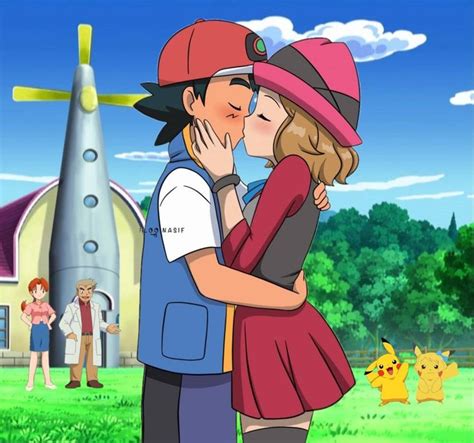 Pokemon Quest Ash And Serena S Pallet Kiss By Willdinomaster On