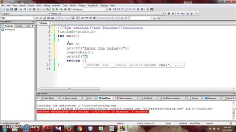 C Programming Tutorial(Bangla-40)-getchar function and putchar function ...