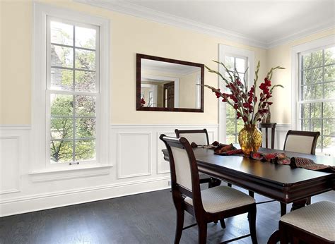 A coat of paint can transform your space, and when all else fails, we'll always fall back on trusty white hues. Dining Room in Elegant Ivory Cream | Dinning room paint ...