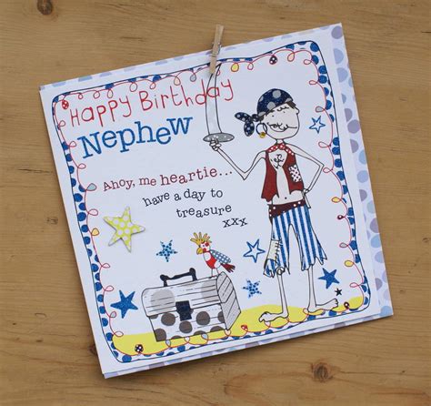 Every good aunt or uncle should remember to wish their niece or nephew a happy birthday! happy birthday nephew card by molly mae | notonthehighstreet.com