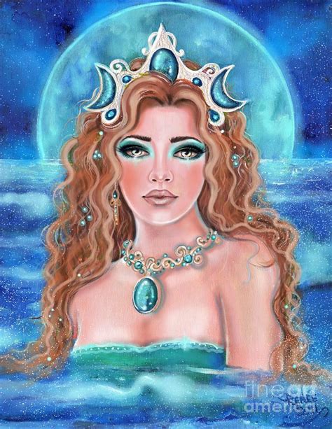 Surrender To The Sea Mermaid Painting By Renee Lavoie Fine Art America