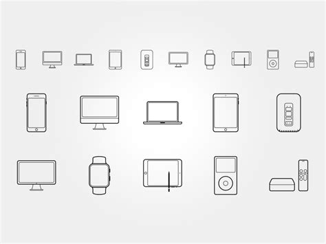 Apple Icon Set Sketch Freebie Download Free Resource For Sketch
