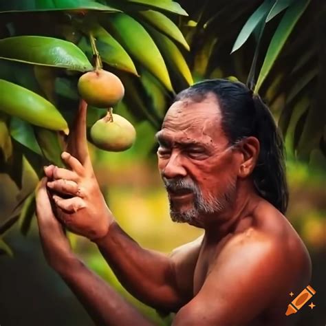 Dutch Van Der Linde On A Mango Farm In Tahiti