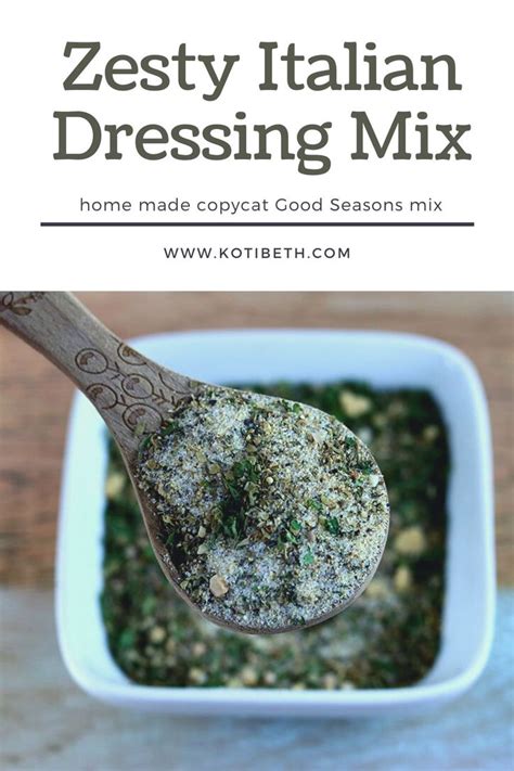 Homemade italian dressing, super simple and quick! Homemade Zesty Italian Dressing Mix Recipe in 2020 ...