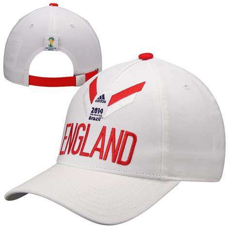 Adidas England Country Cap Adjustable Strapback Hat White