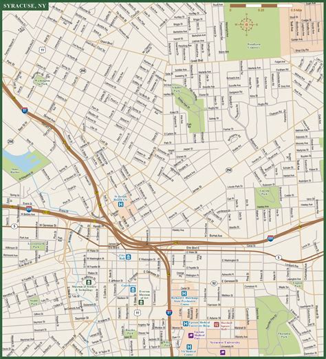 Printable Map Of Downtown Syracuse