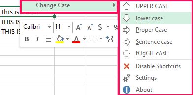 Change case shortcut in excel. How to Change Case of Text in Excel