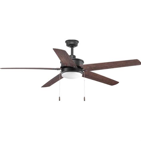 Progress Lighting Whirl Collection 60 In Led Forged Black Ceiling Fan