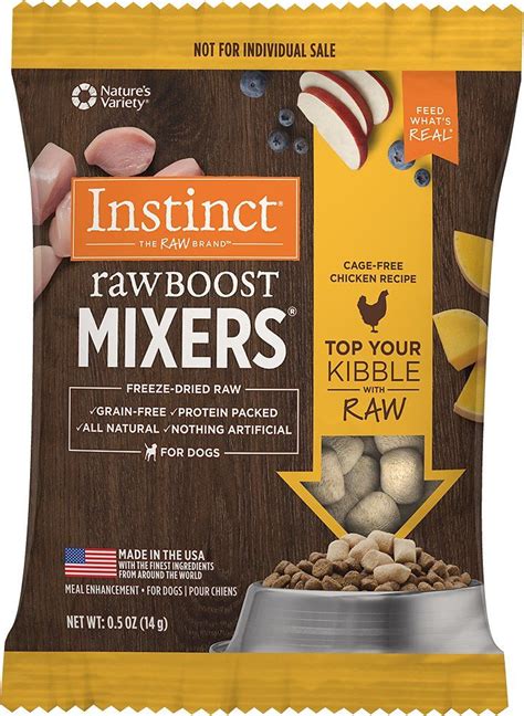 Instinct Raw Boost Mixers Chicken Recipe Grain Free Freeze Dried Dog