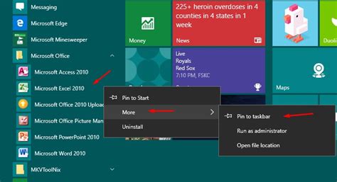 › add microsoft office 365 to another computer. Cannot pin MS Word and Excel Icons to taskbar on LEFT next ...