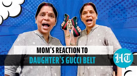 it s viral desi mom finds daughter s rs 35k gucci belt calls it a look alike of school belt