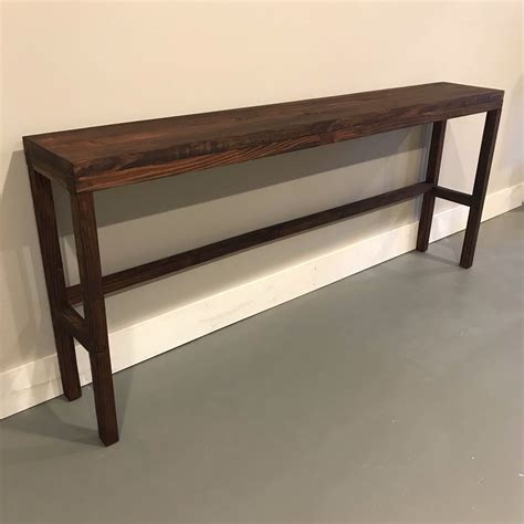 Console Table / Sofa Table / Behind Couch Table / Behind ... C shaped coffee tray sofa side end table lap stand tv snack ottoman couch room.