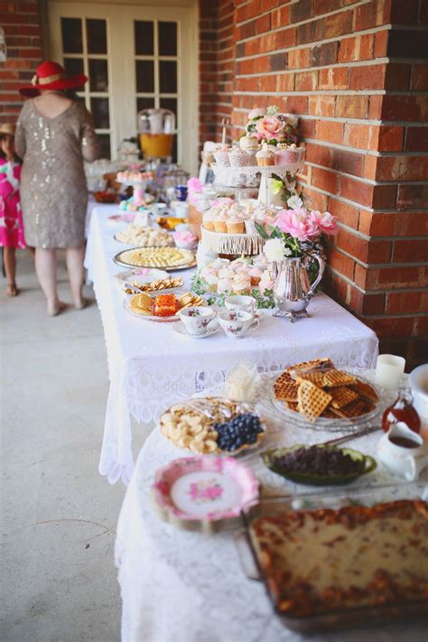 Southern Belle Tea Party Themed Bridal Brunch Shabby Chic Bridal