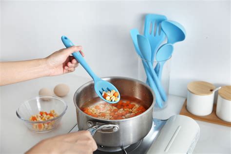 cooking silicone utensils kitchen utensil safe non stick pc hygienic seamless trends