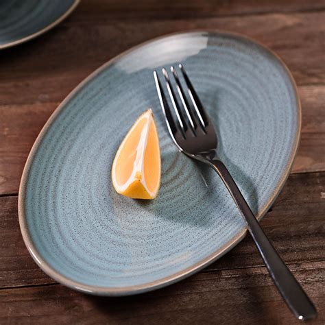 Ceramic Plates For Restaurants Lake Blue Royalware China