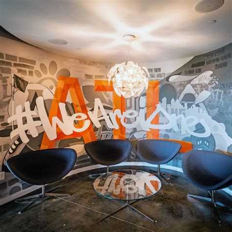 Office Graffiti Wall Art Atlanta Mural For Corporate Office And Cafe
