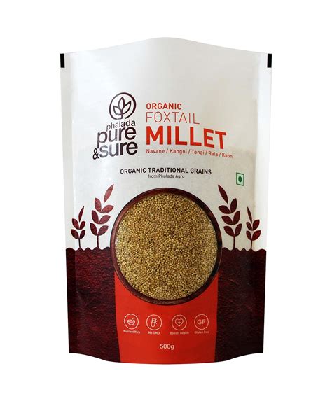 Pure And Sure Organic Foxtail Millets Millets For Eating Organic