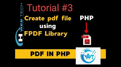 How To Add Image Header And Footer In Pdf Php Fpdf Tutorial 3