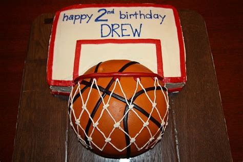 Basketball Cake 008 Basketball Cake Basketball Birthday Cake Happy 2nd Birthday