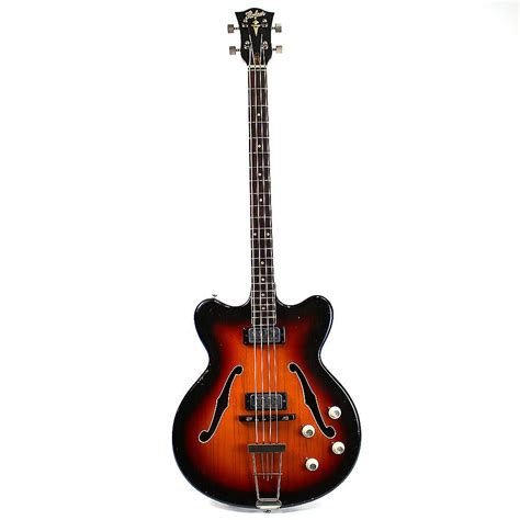 Vintage 1960 S Hofner 500 6 Hollowbody Bass Guitar Reverb