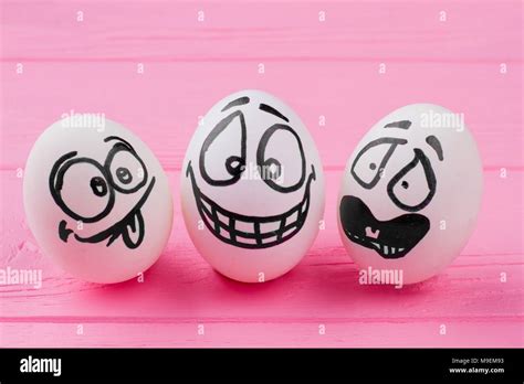 Easter Eggs With Funny Faces Egg With Laughing Face Eggs With